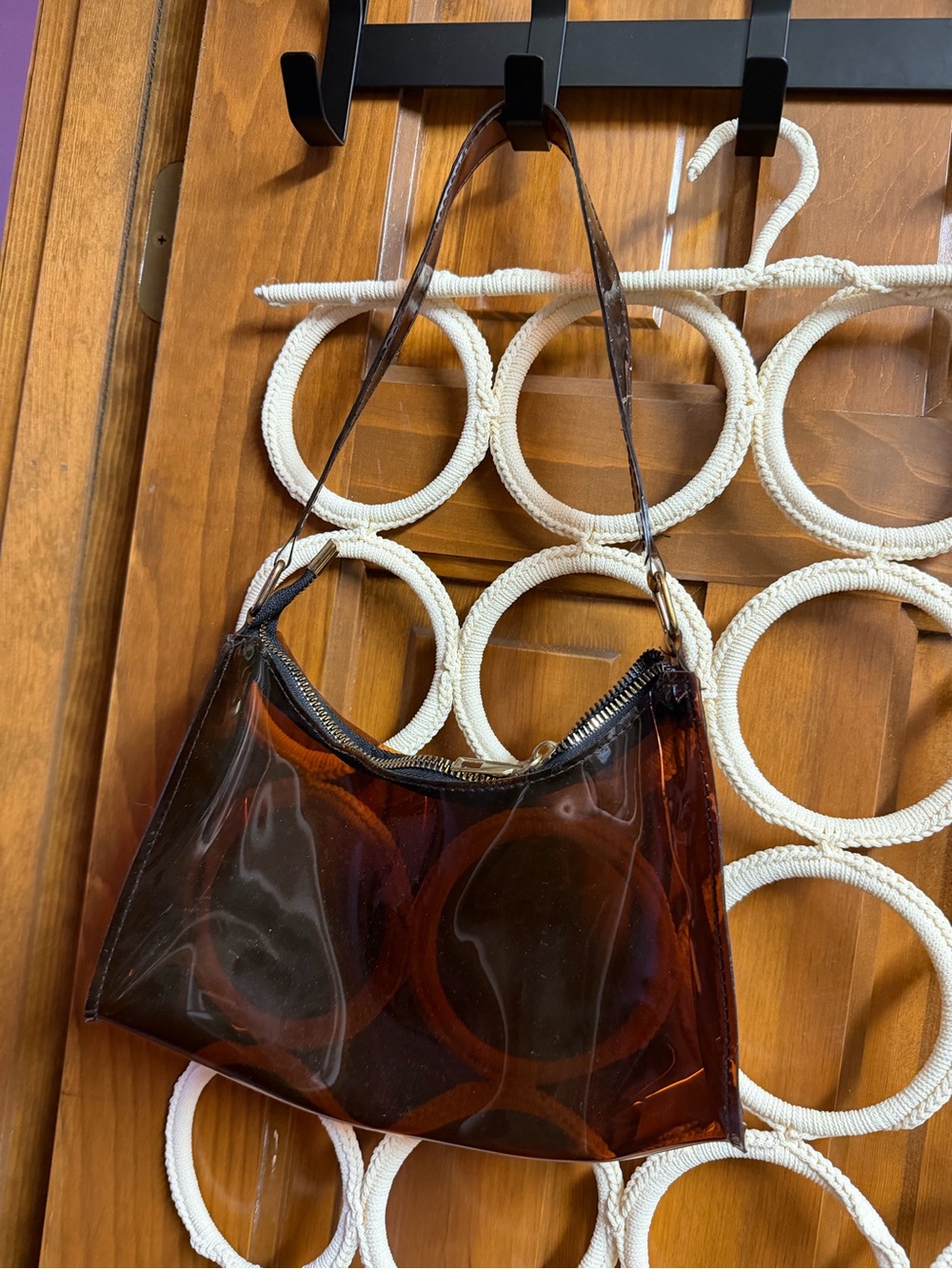 Transparent Amber Shoulder Bag - Women